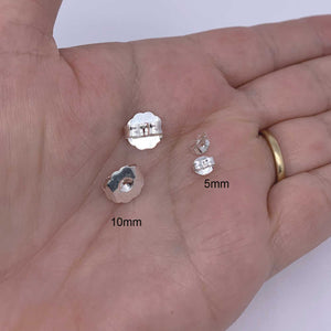silver earring backs 5mm jewellery nz