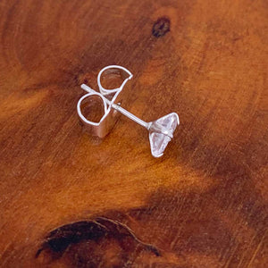 silver 10mm butterfly earring backs