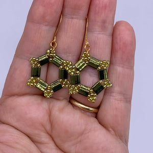 gold dangle earrings