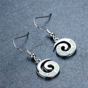 maori koru silver drop earrings nz