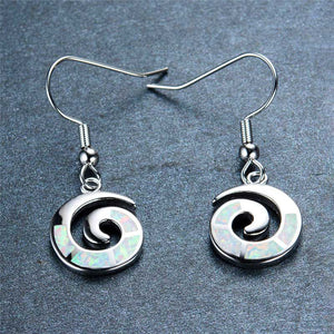 maori koru silver drop earrings nz