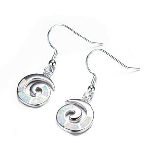 maori koru silver drop earrings nz