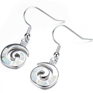 maori koru silver drop earrings nz