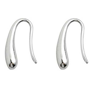 silver teardrop earrings