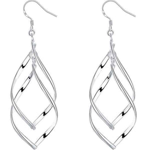 silver dangle earrings