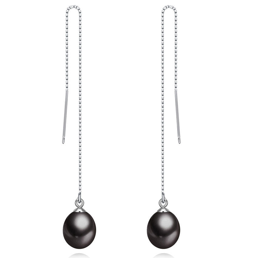 frenelle jewellery earrings threaders pearl silver