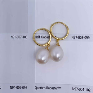 gold drop white pearl earrings jewellery resene