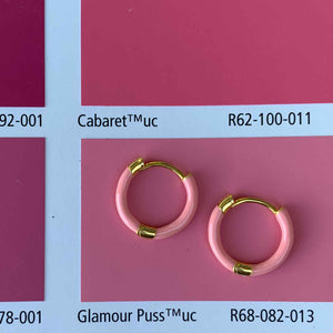 pink gold hoop earrings jewellery for women
