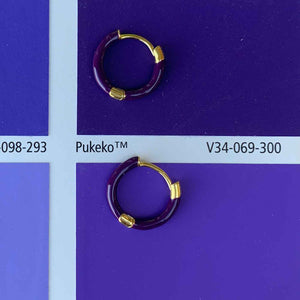 purple gold hoop earrings jewellery for women