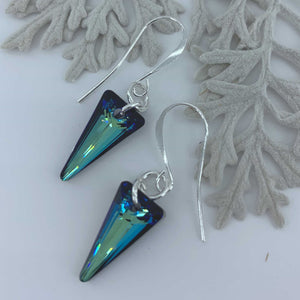 frenelle Jewellery earrings crystal silver blue