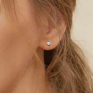 gold crystal stud earrings jewellery gift nz