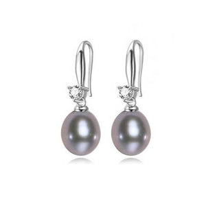 frenelle jewellery earrings pearls silver grey
