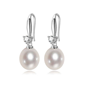 frenelle jewellery earrings pearls silver white crystal