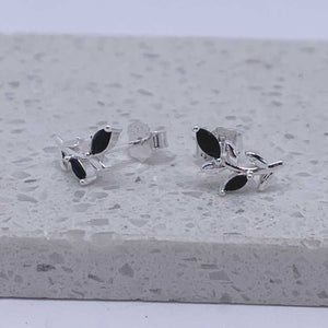 black silver stud earrings nz jewellery