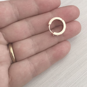 gold huggie crystal earring for women