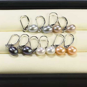 grey pearl drop earring colours