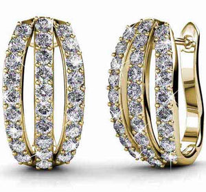 gold huggie earrings