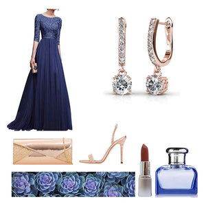 rose gold huggie crystal earrings jewellery women