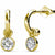 gold crystal dangle earrings jewellery women nz