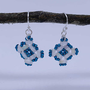 silver drop earrings