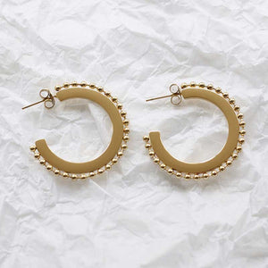 gold hoop earrings  jewellery frenelle kagi