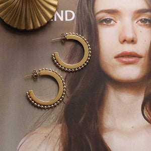 gold hoop earrings jewellery frenelle kagi
