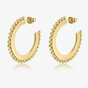 gold hoop earrings  jewellery frenelle kagi