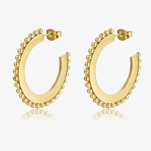 gold hoop earrings jewellery frenelle kagi