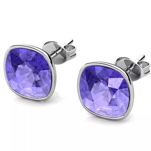 purple stud earrings jewellery
