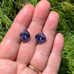purple stud earrings jewellery