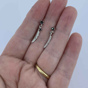 feather silver earring jewellery