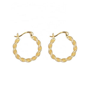 gold hoop huggie earrings jewellery