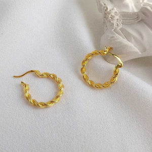 gold hoop huggie earrings jewellery