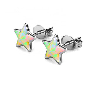 swarovski star crystal earrings