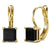 gold leverback earrings