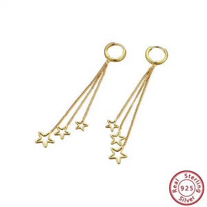 gold matariki earrings huggies 925