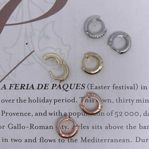 rose gold huggie earrings jewellery for girls