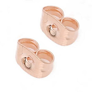 rose gold butterfly backs for earrings