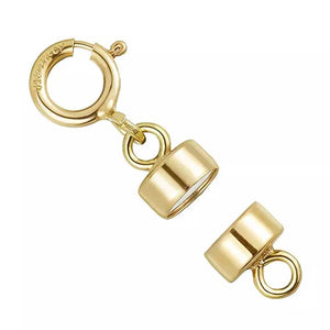 925 Sterling Silver Magnetic Clasp with Spring Clasp (15mm)