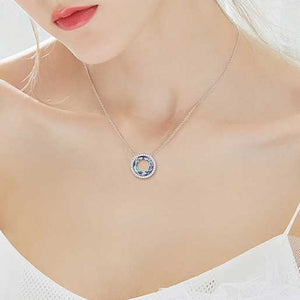 925 Sterling Silver Crystal Pendant Necklace "Amadi"