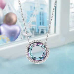 925 Sterling Silver Crystal Pendant Necklace "Amadi"