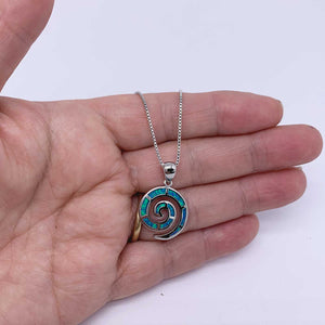 opal silver necklace jewellery maori nz