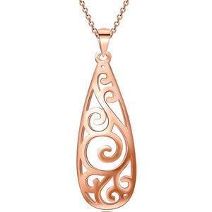 rose gold necklace koru new zealand