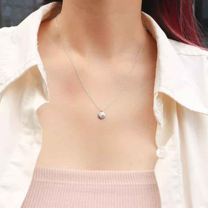 silver disc necklace jewellery nz