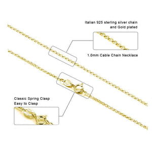 gold fine cable chain for women