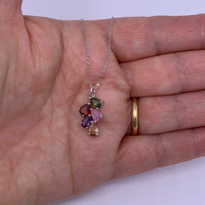 necklace crystal coloured jewellery