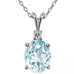 sky blue topaz necklace
