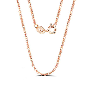 rose gold cable chain for men and women