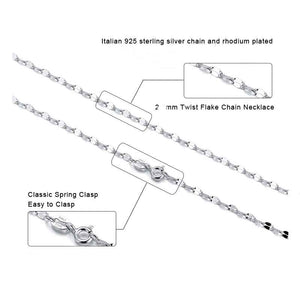 silver chain twisted flake nz