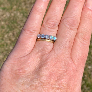 935 Sterling Silver Moissanite Eternity Ring "Avila"